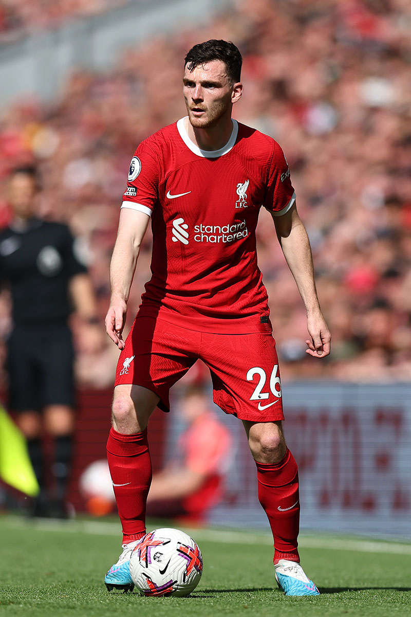 Hậu vệ cánh Real bổ sung Andy Robertson có đội hình trong mơ 3 Andy Robertson được công nhận là một trong những hậu vệ trái vô cùng tài năng