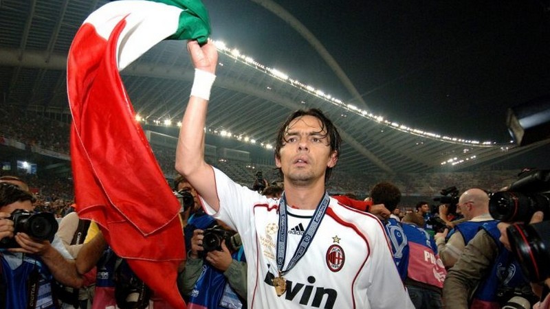 Inzaghi sẽ là cầu thủ đảm nhiệm nhiệm vụ ghi bàn của Ac Milan